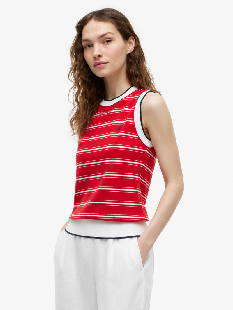 Stripe Regular Fit Full Sleeve Ribbed T-Shirt