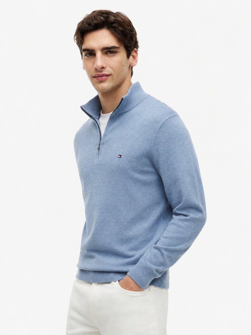 Quarter Zip Mock Neck Sweater