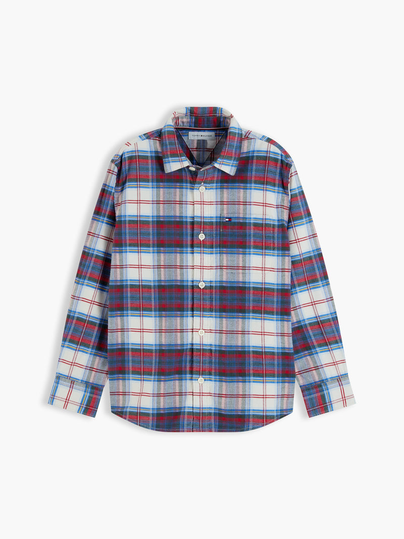 Kids Stretch Check Shirt
