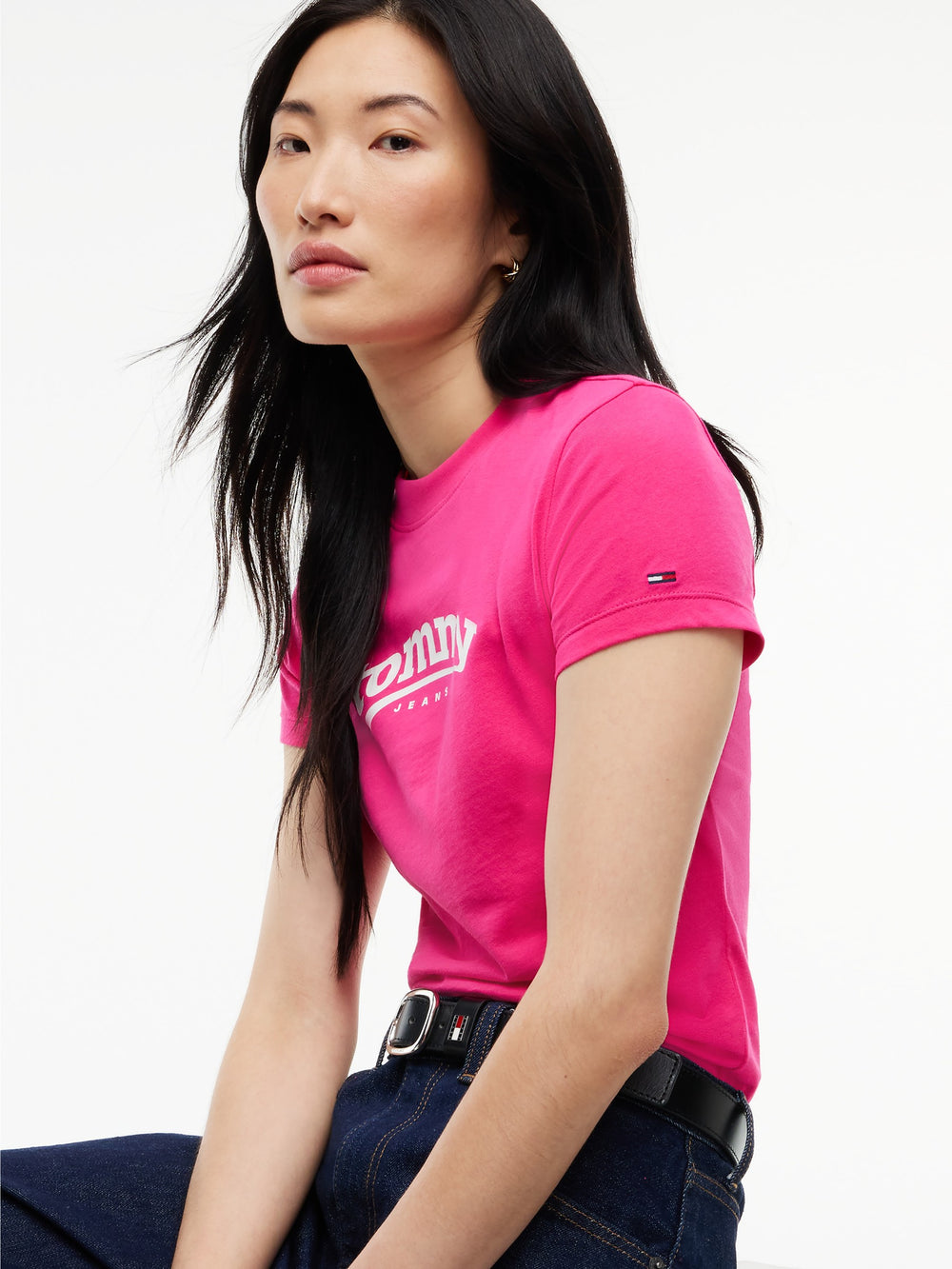 Solid Slim Fit Half Sleeve Cotton Jersey T-Shirt