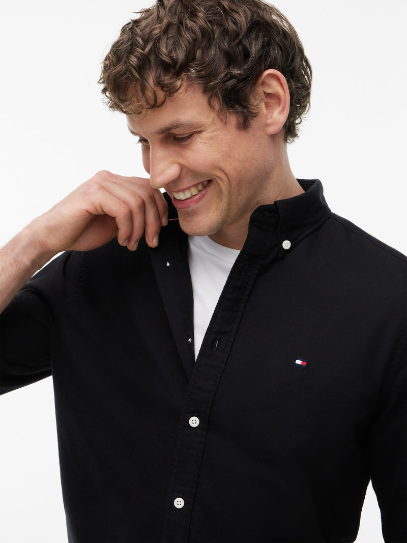 Regular Fit Solid Oxford Shirt