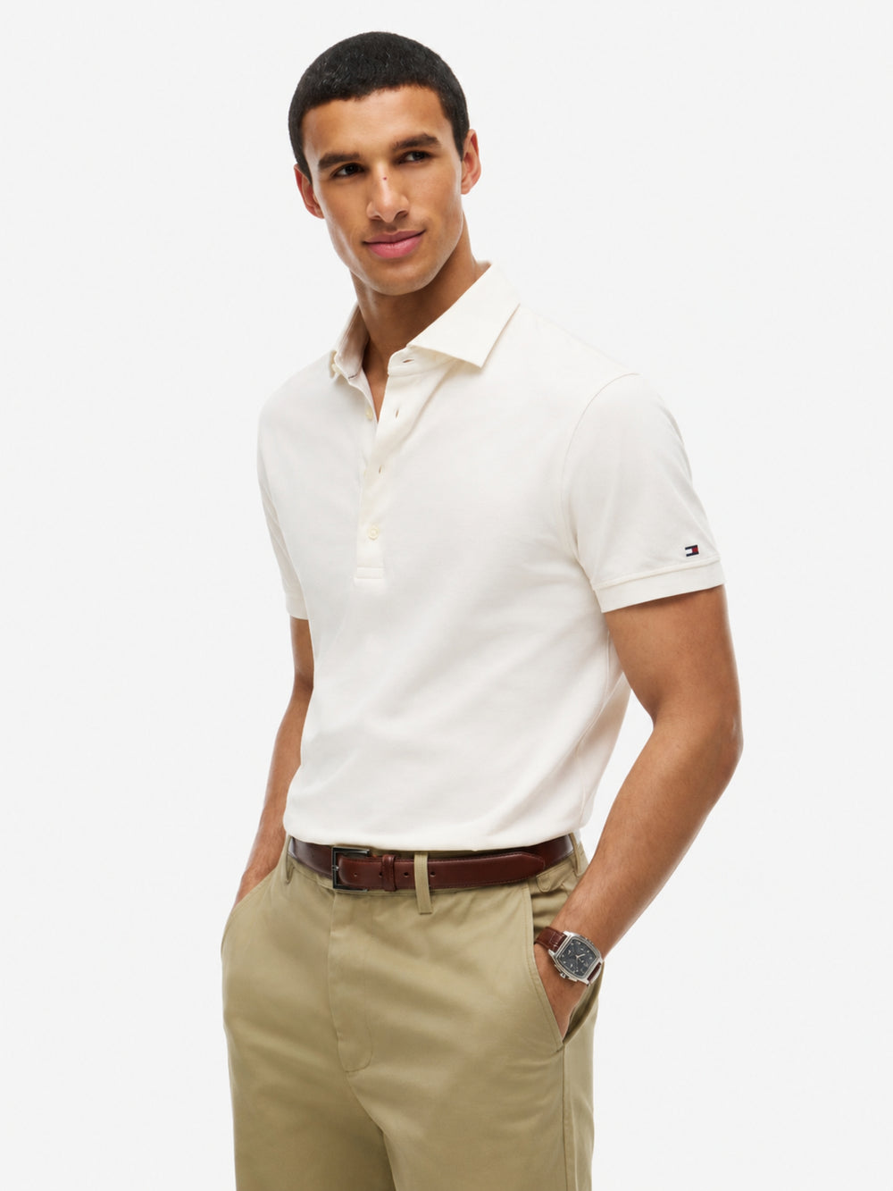 Regular Fit Solid Pique Polo