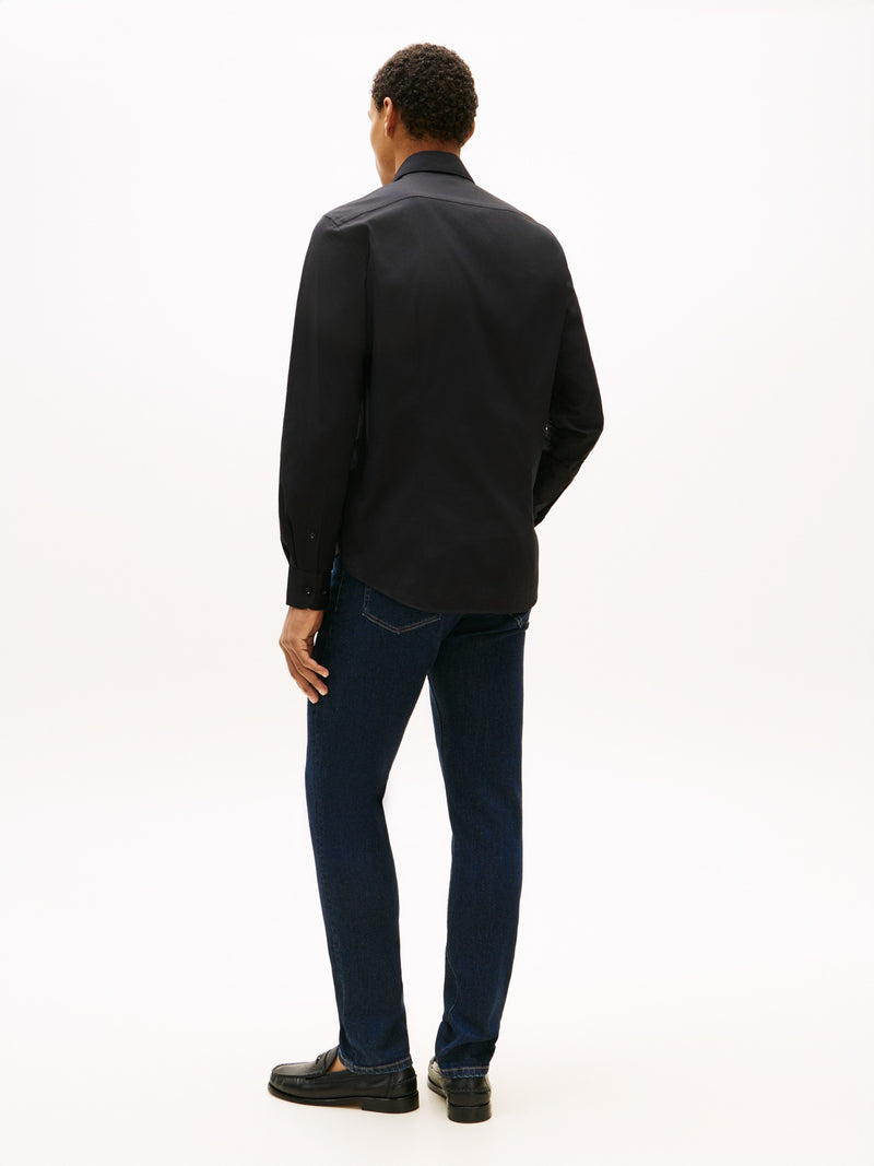 Slim Fit Solid Poplin Shirt