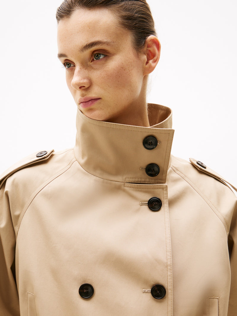 Crop Fit Trench