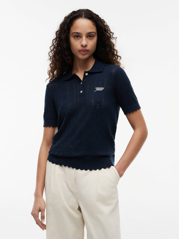 Solid Regular Fit Half Sleeve Ribbed Polo