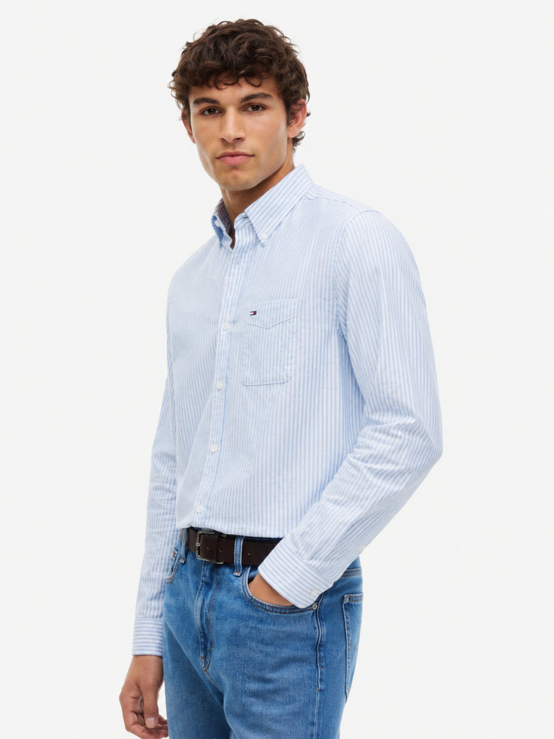 Regular Fit Stripe Oxford Shirt