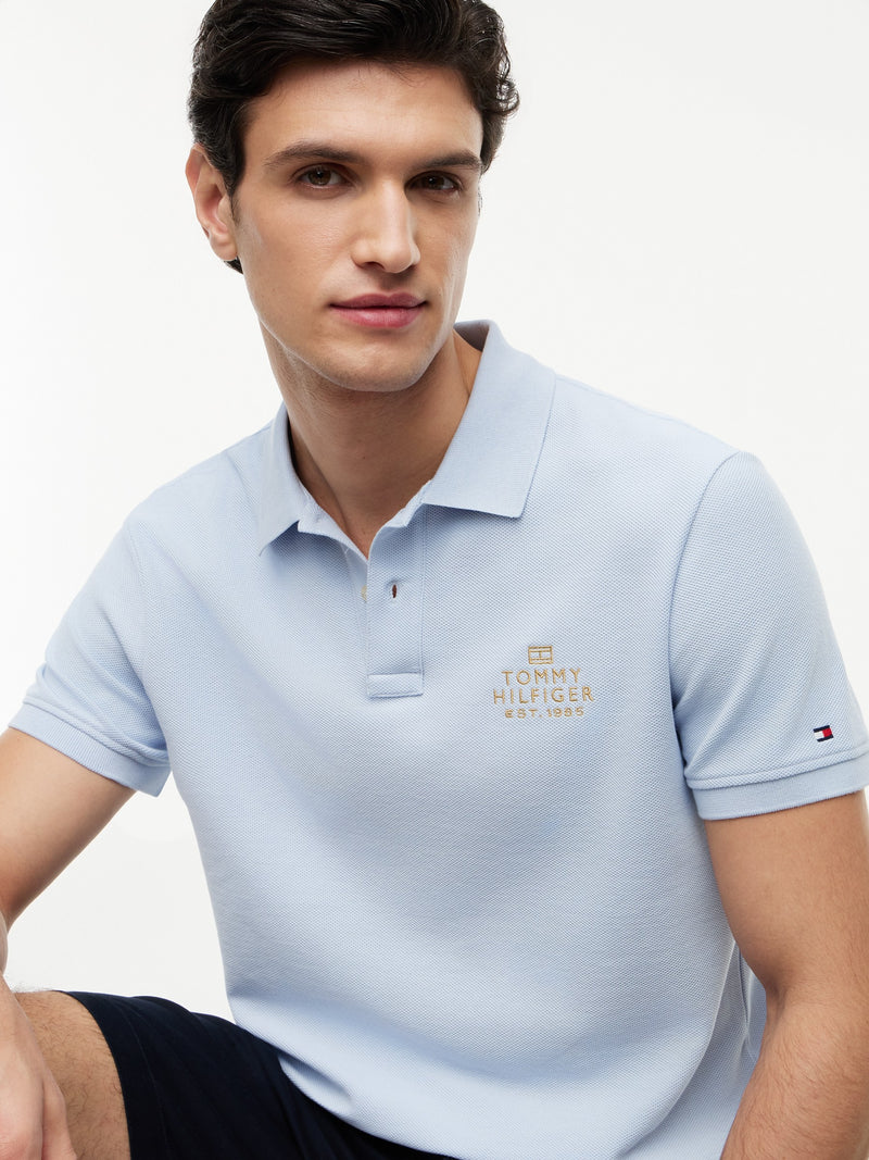 Regular Fit Graphic Embroidered Pique Polo