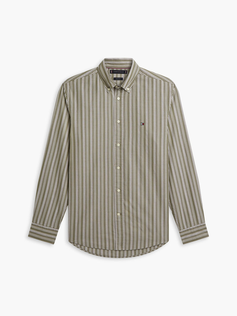 Regular Fit Stripe Poplin Shirt