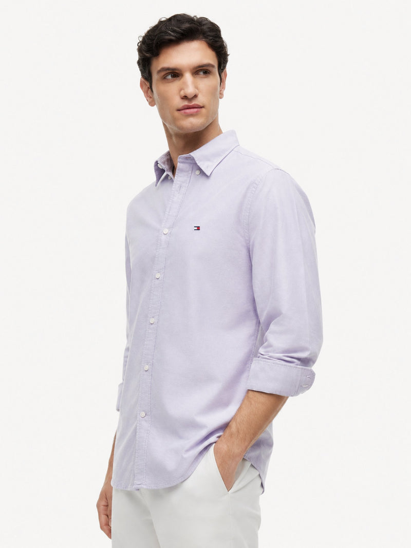 Regular Fit Solid Oxford Shirt