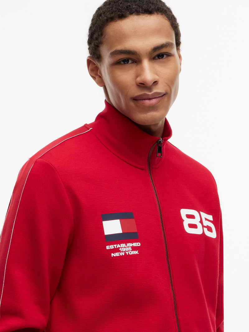 Regular Fit Zip Thru Printed Jacket