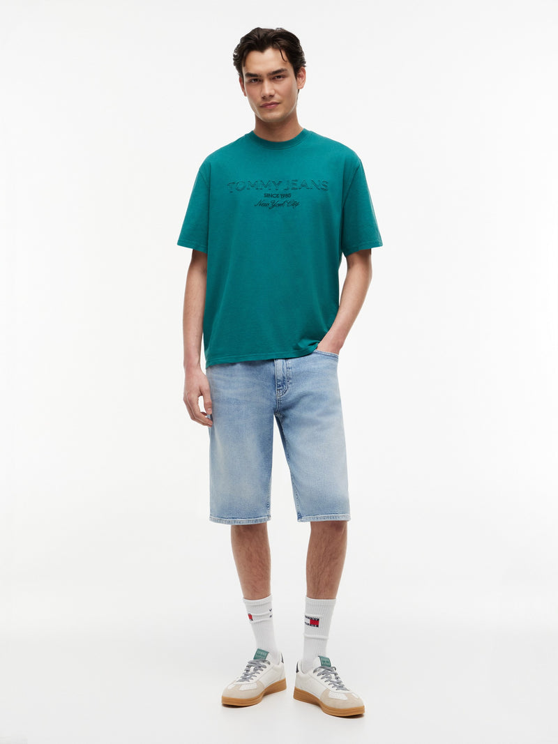 90S Fit Washed Patchwork T-Shirt