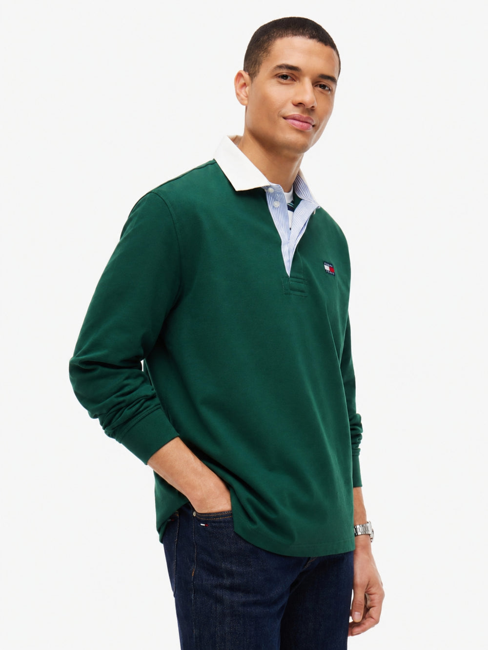 Relaxed Fit Rugby Polo