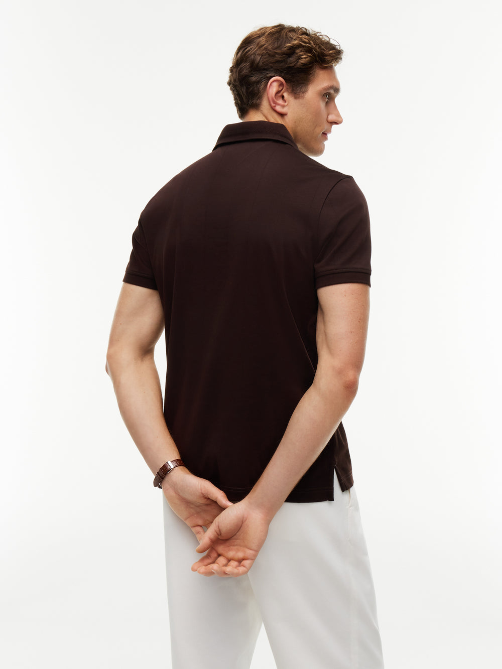 Regular Fit Jacquard Interlock Polo