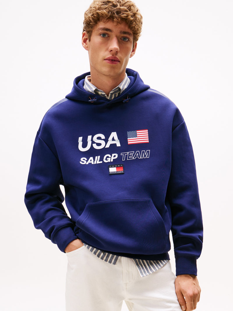 Relaxed Fit Interlock Hoodie