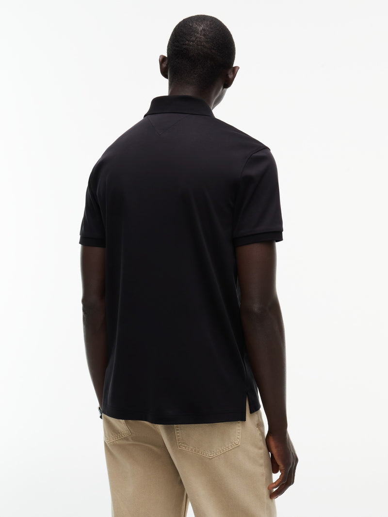 Regular Fit Interlock Badge Polo