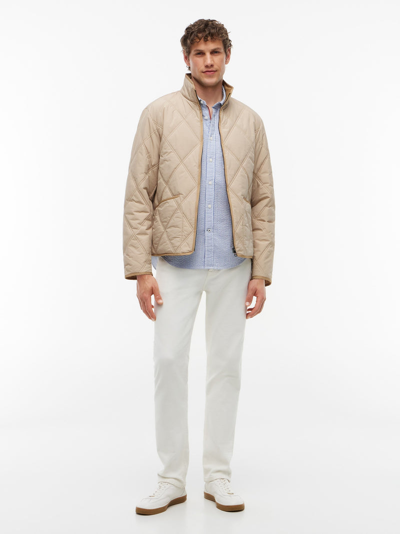 Regular Fit Quilted or Padded Jacket