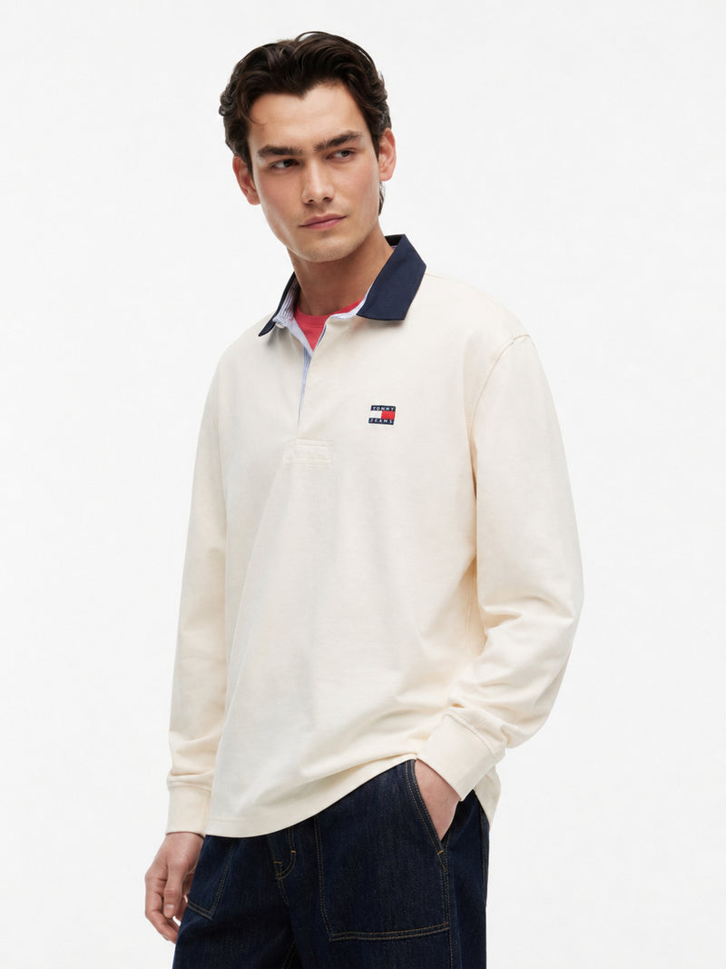 Relaxed Fit Rugby Polo