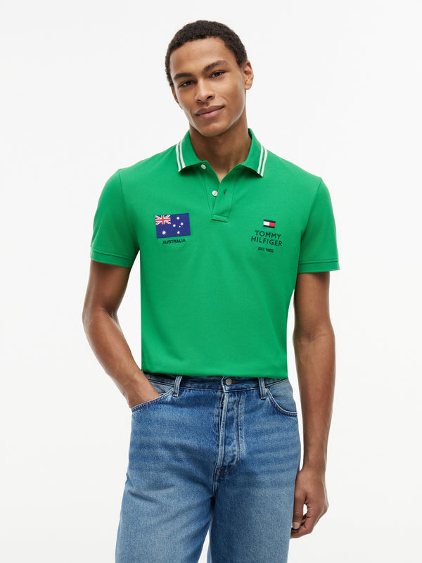 Regular Fit Graphic Pique Polo