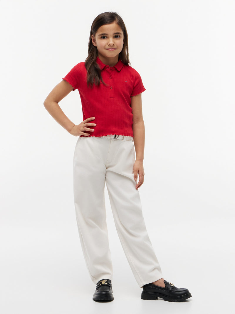 Kids Pointelle Polo