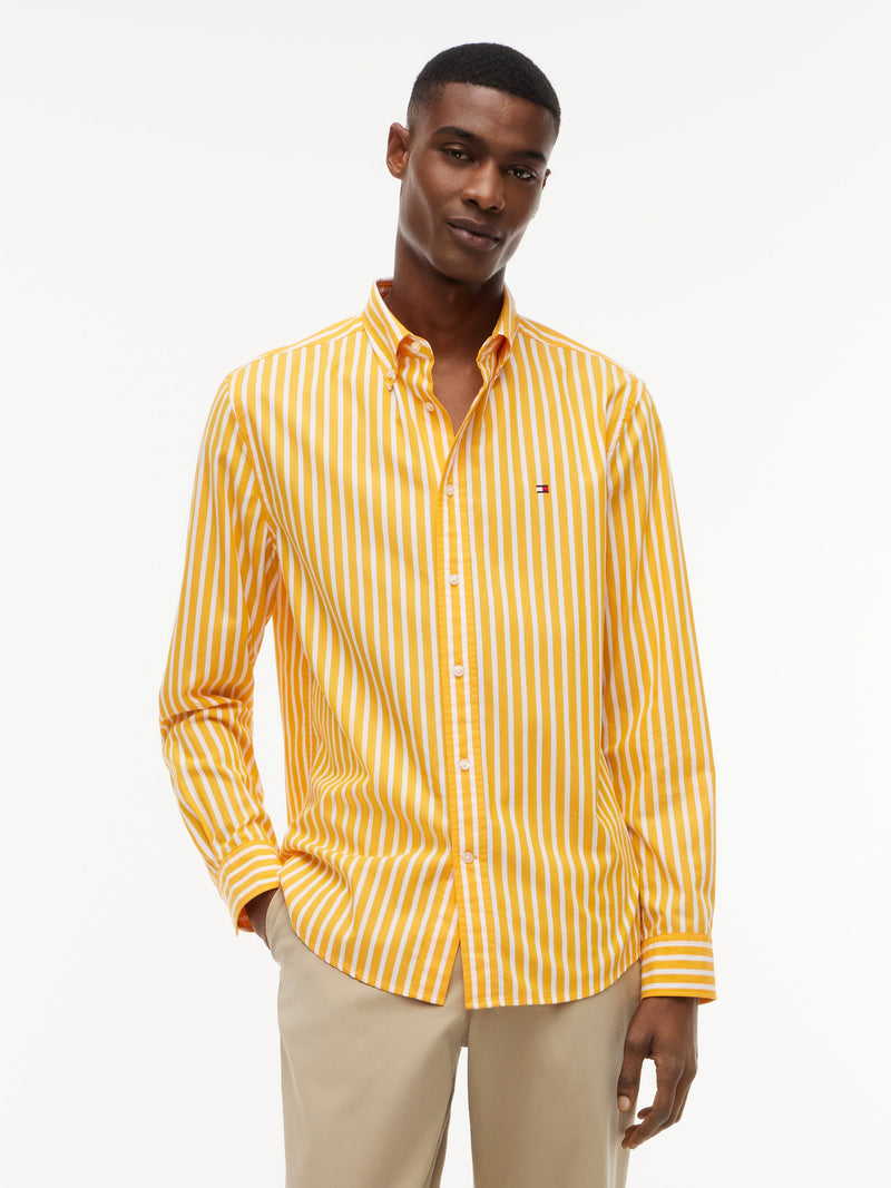 Regular Fit Stripe Poplin Shirt