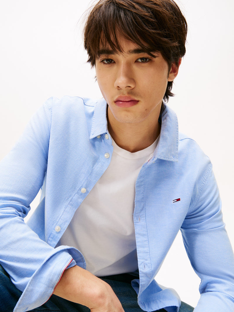 Slim Fit Solid Oxford Shirt