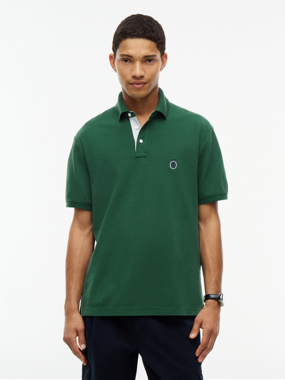 Relaxed Solid Pique Polo