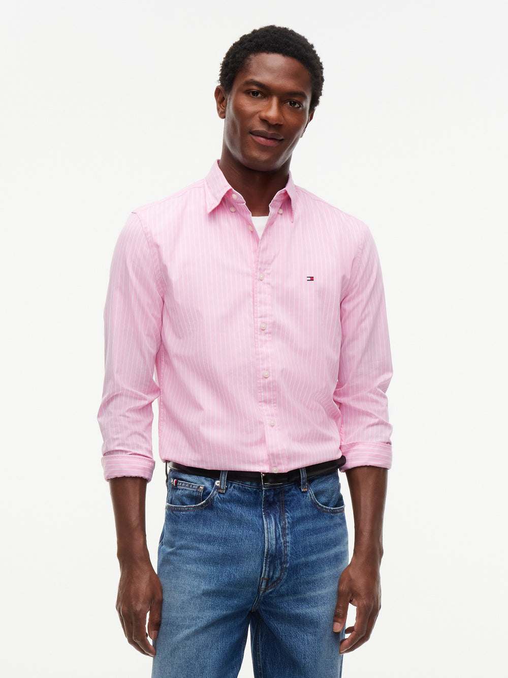 Regular Fit Stripe Poplin Shirt