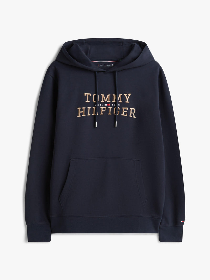 Regular Fit Embroidered Interlock Hoodie