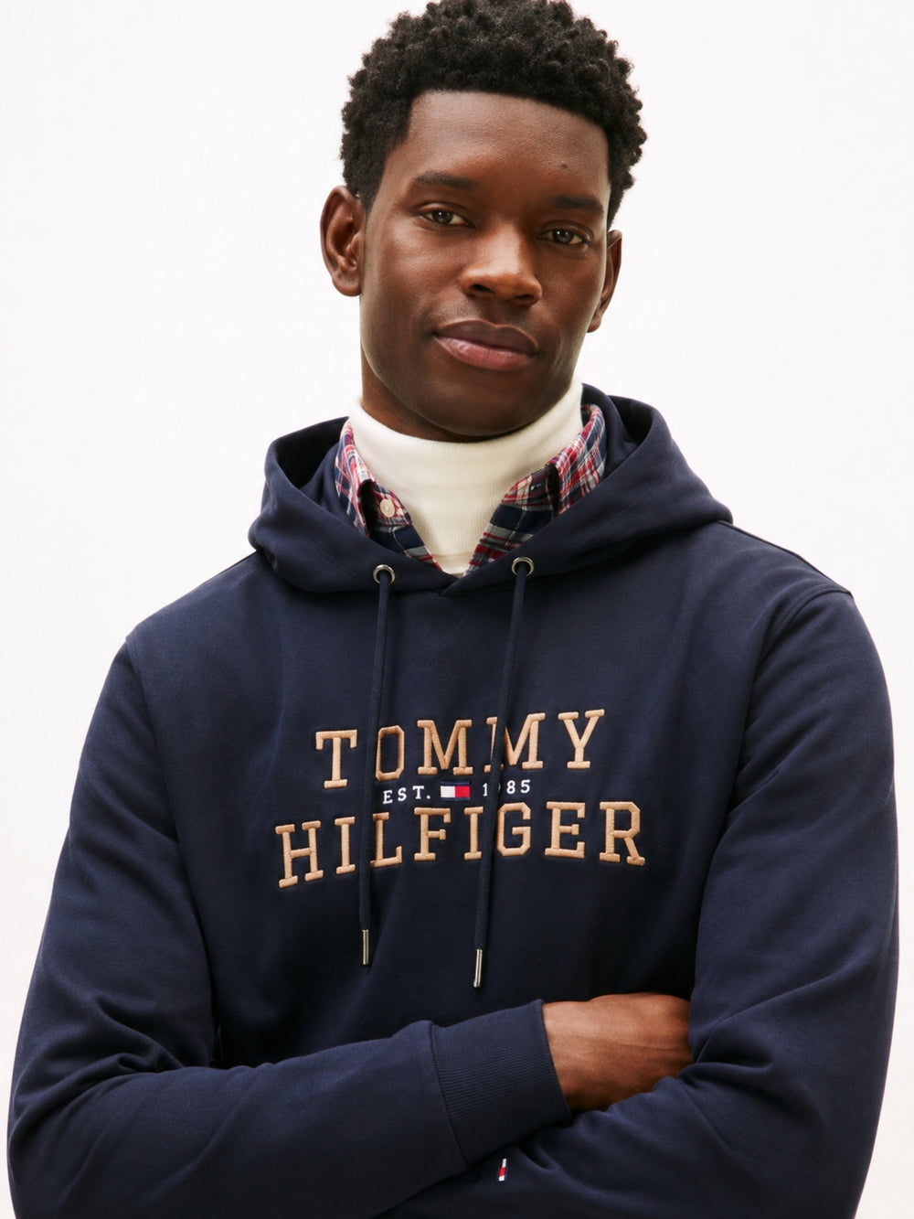 Regular Fit Embroidered Interlock Hoodie