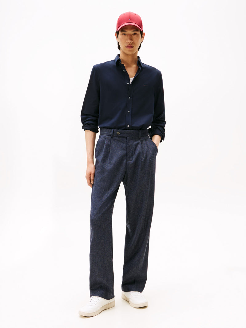 Slim Fit Solid Knit Shirt