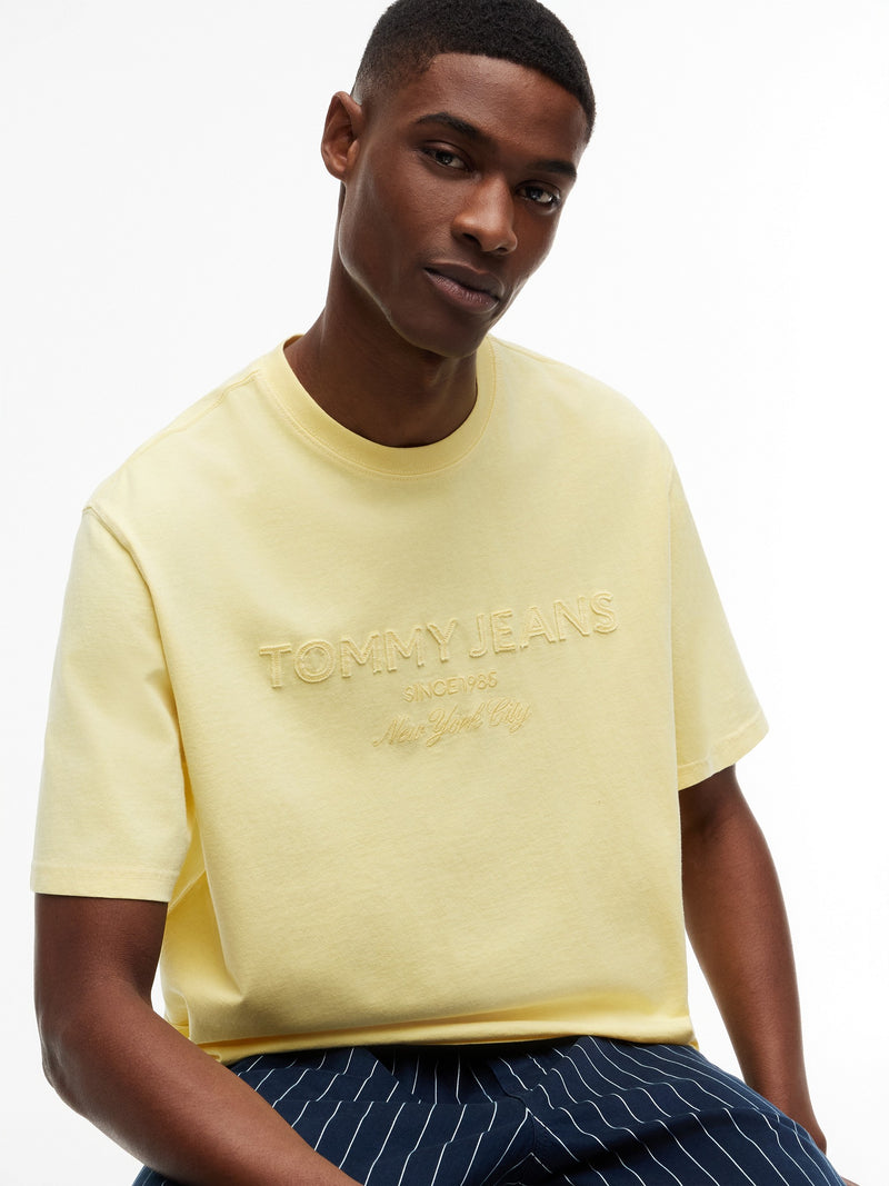 90S Fit Washed Patchwork T-Shirt