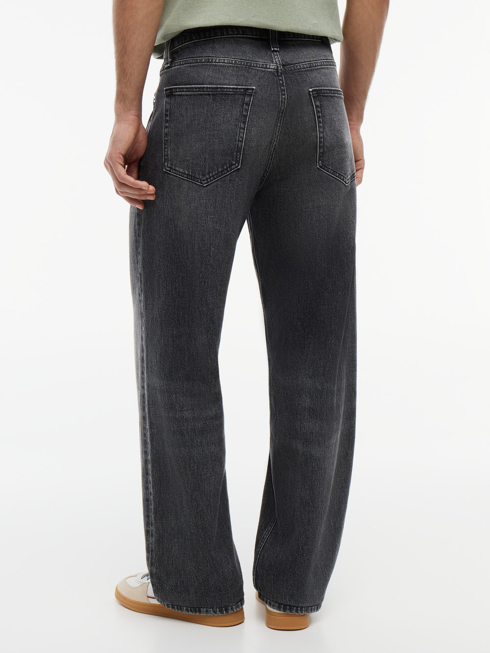 Jaimie Loose Washed Black Jeans