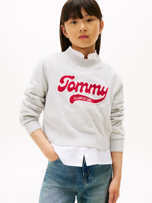 Kids Stripe Crew Neck Sweater