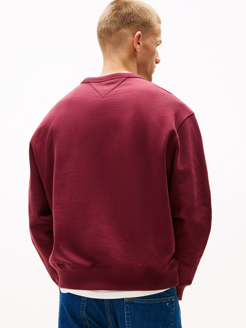 Relaxed Fit Terry Crew Neck Sweatshirt