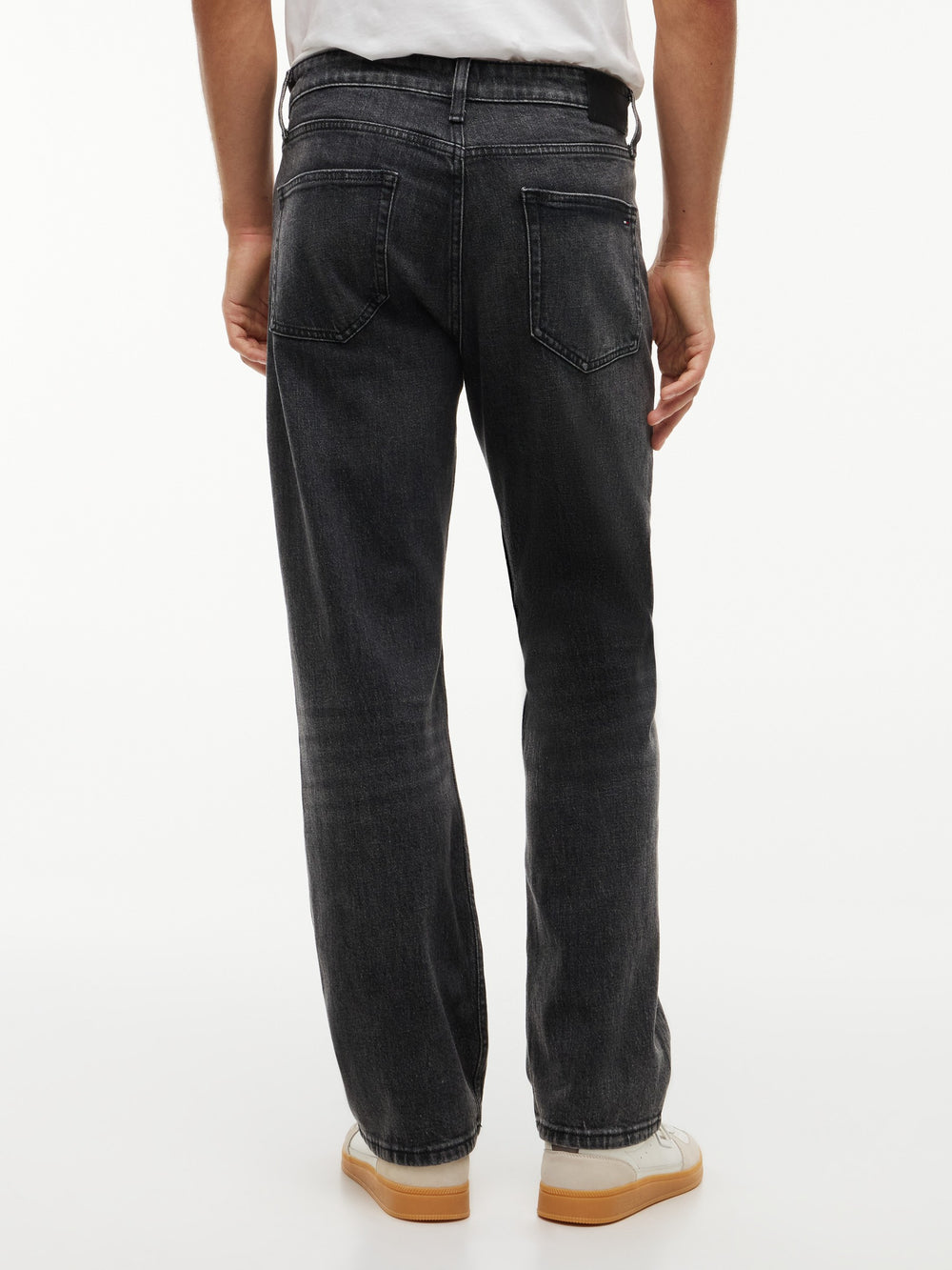 Men Otis Regular Straight Washed Black Jeans