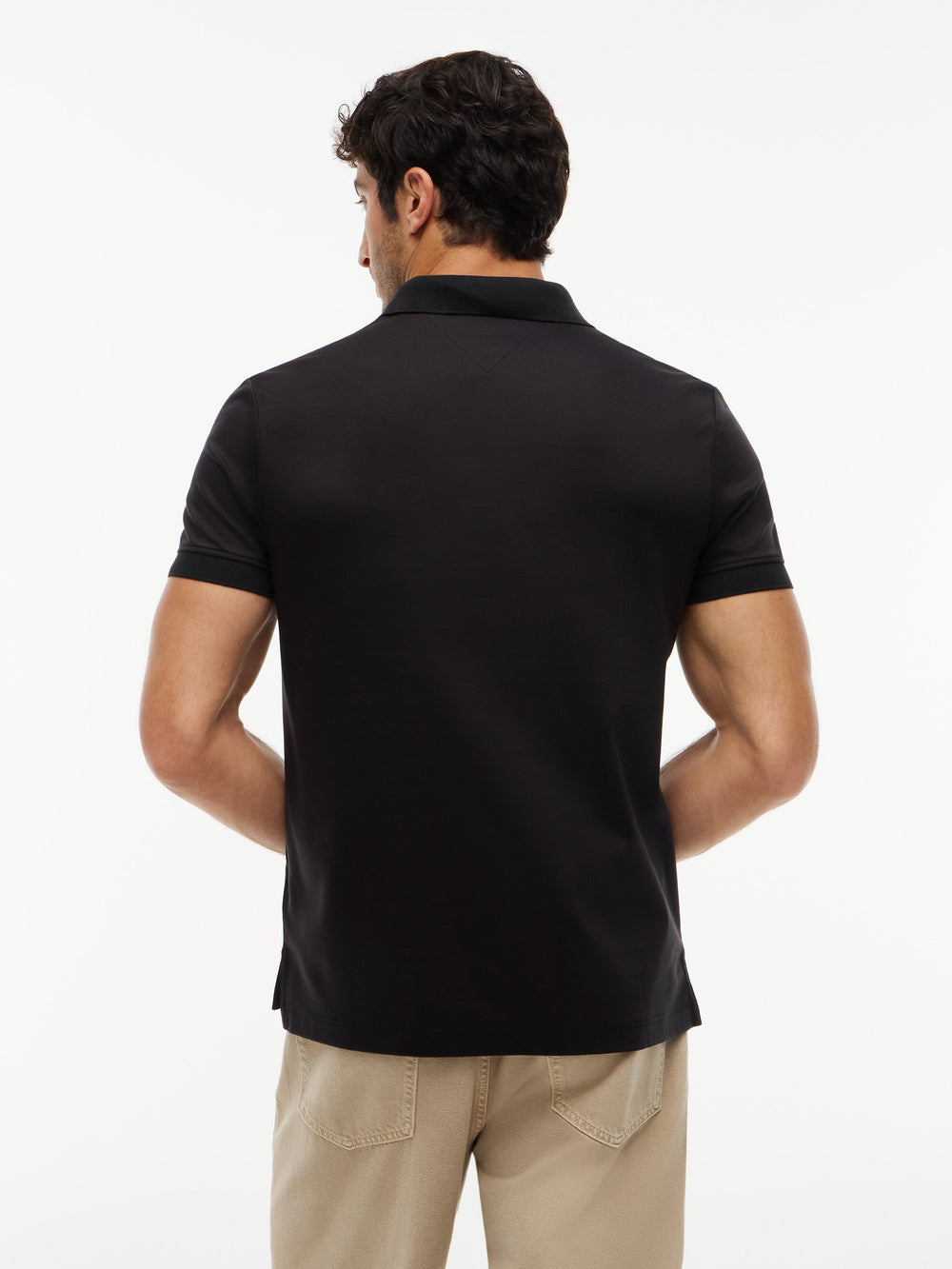 Regular Fit Interlock Polo With Embossed Logo
