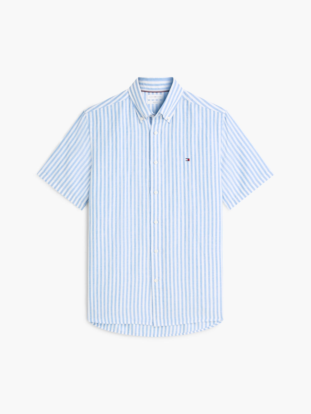 Regular Fit Stripe Ctn Linen Shirt