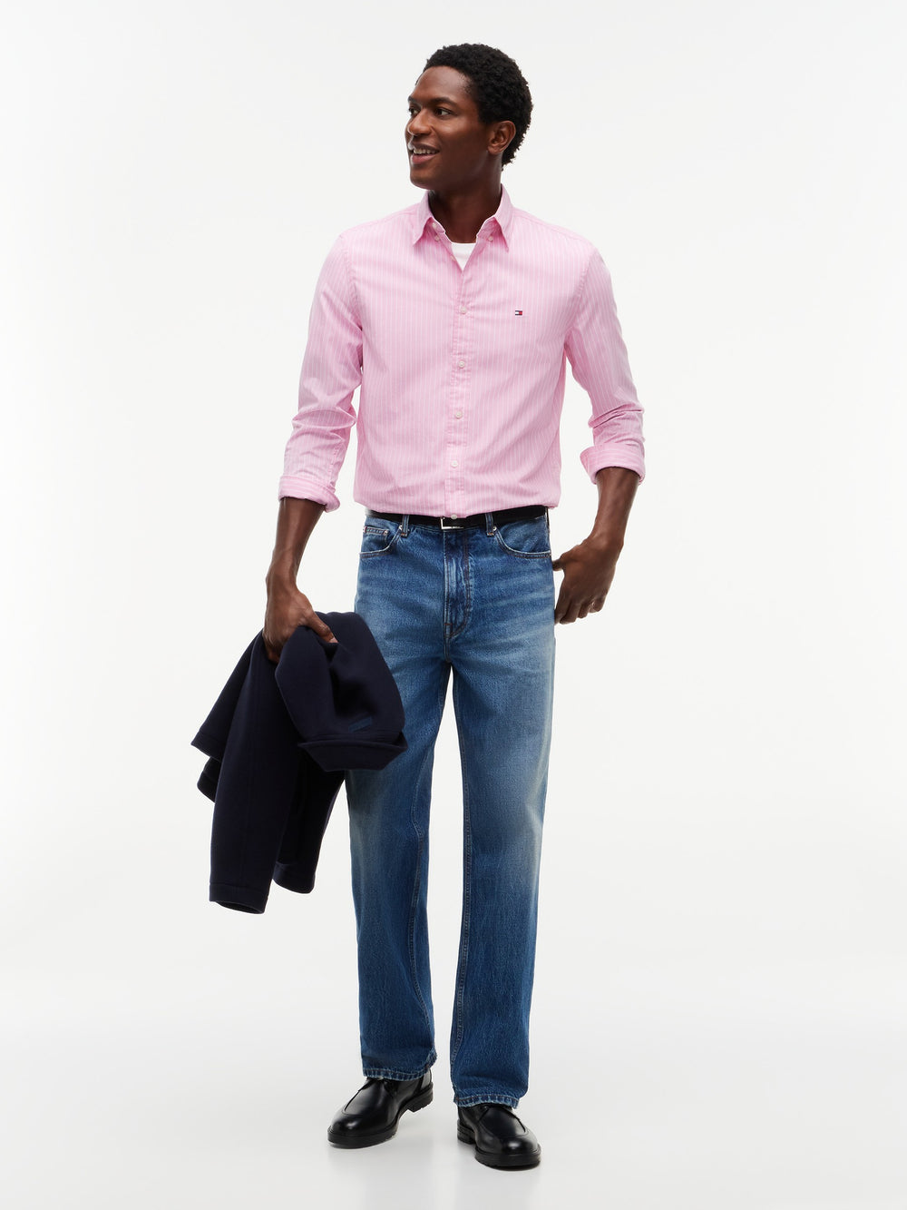 Regular Fit Stripe Poplin Shirt