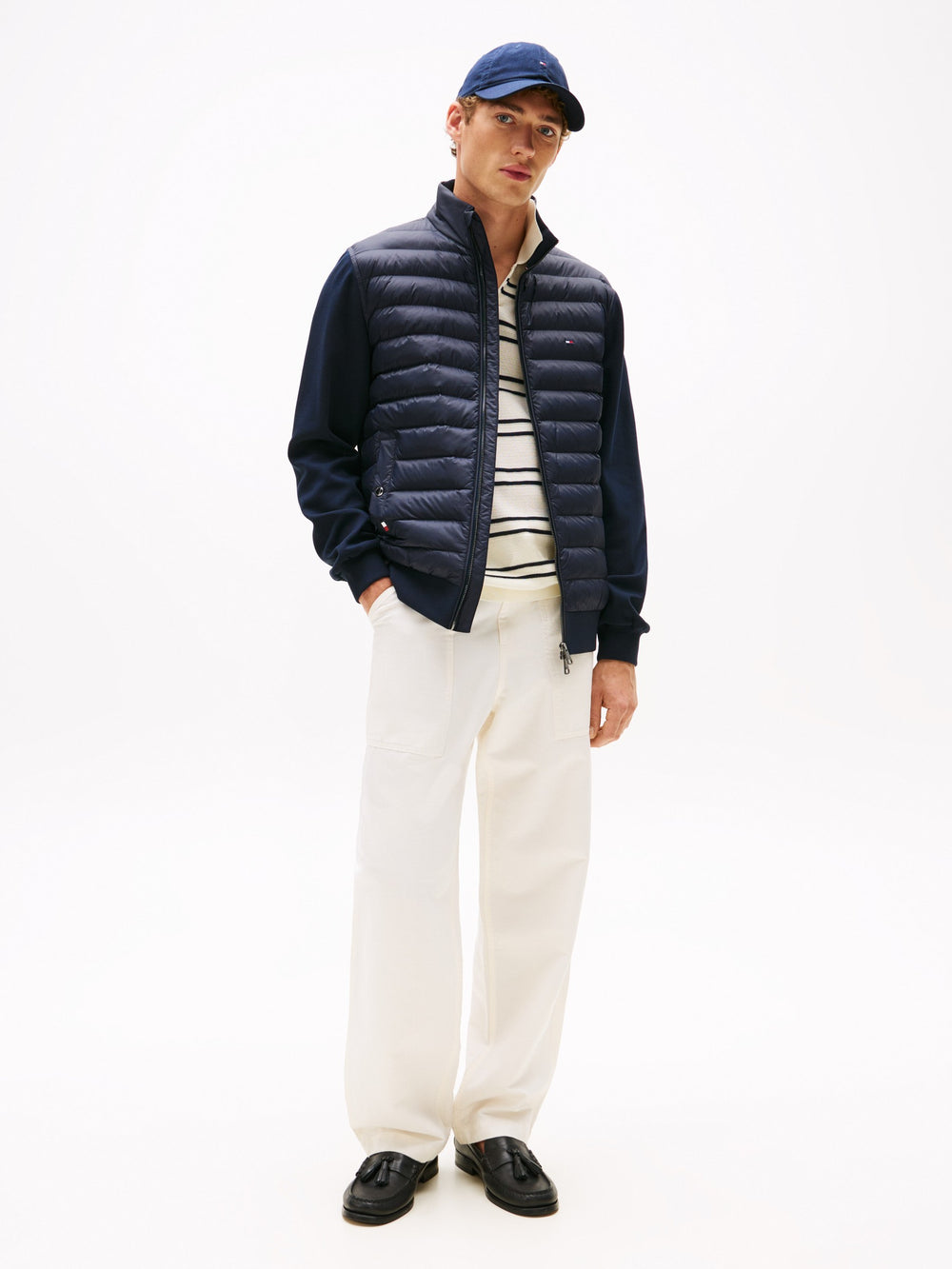 Regular Fit Mid Weight Mix Media Jacket