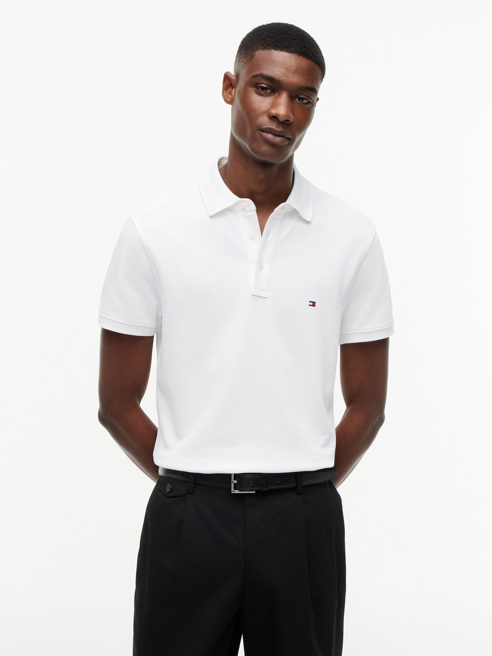 Slim Fit Solid Pique Polo