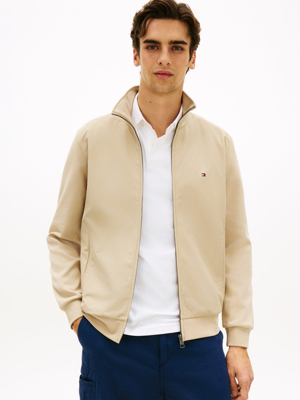 Regular Fit Mix Media Jacket