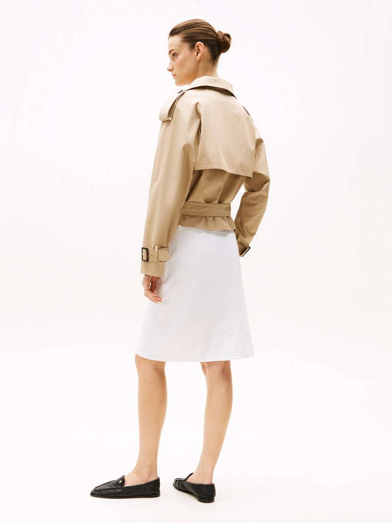 Crop Fit Trench