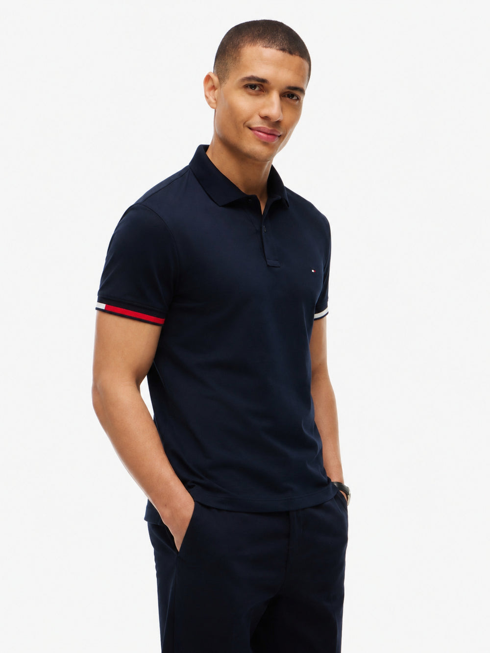 Slim Fit Interlock Polo