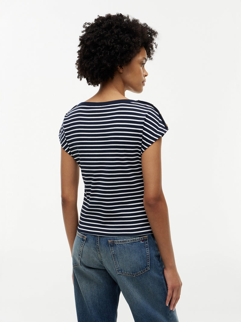 Stripe Regular Fit Half Sleeve Cody T-Shirt