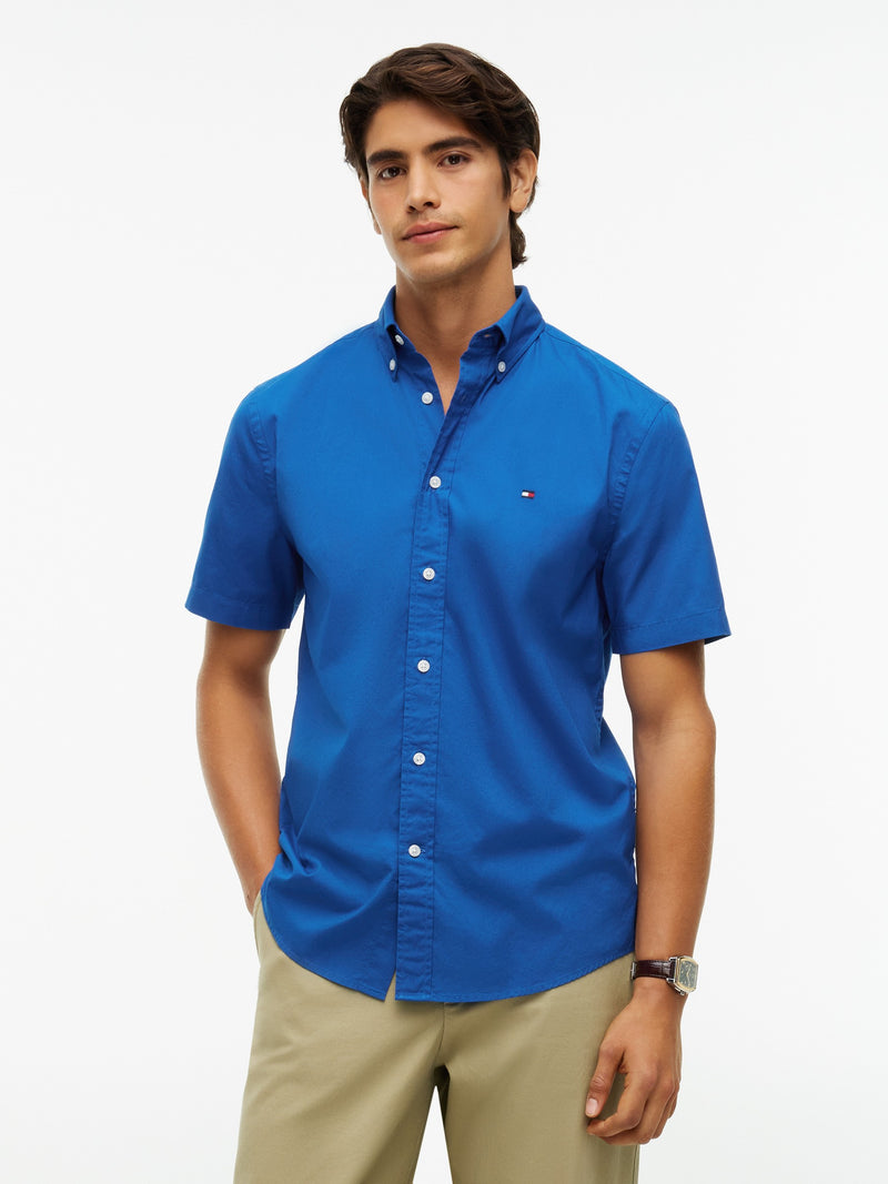 Regular Fit Solid Poplin Shirt