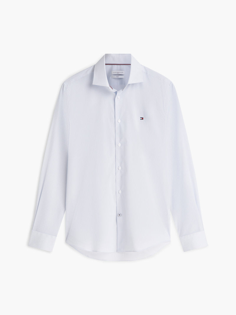 Slim Fit Print Poplin Shirt