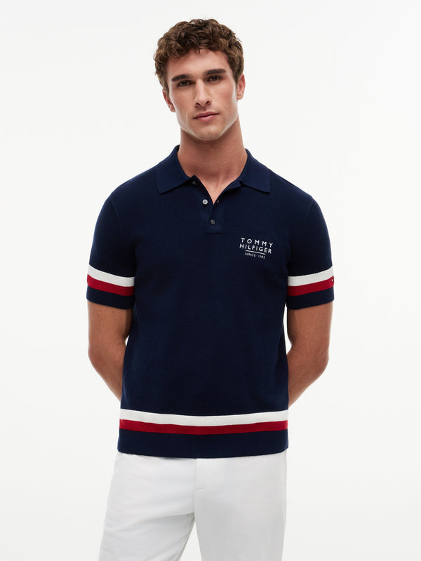 Regular Fit Flat Knit Polo