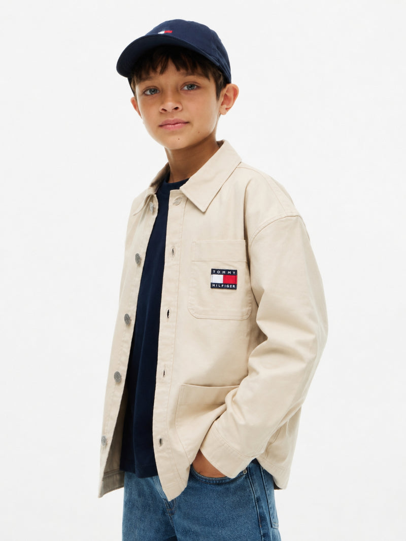 Kids Stretch Solid Shirt