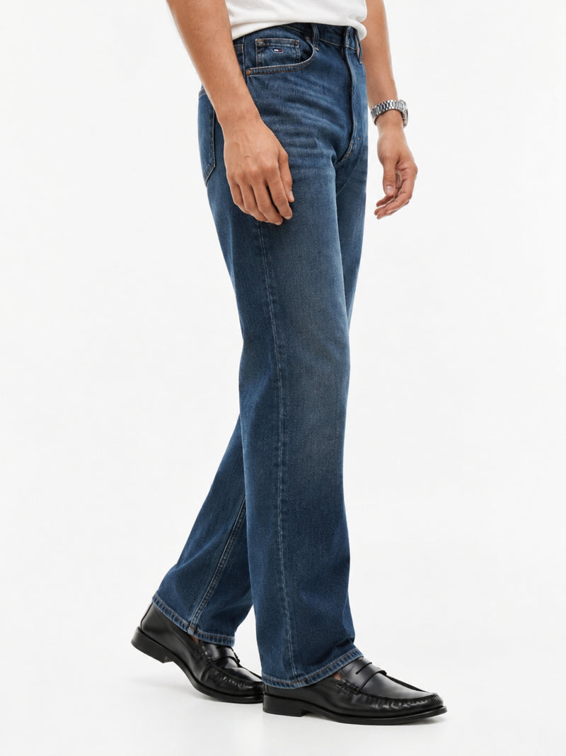 Men Otis Regular Straight Dark Wash Jeans