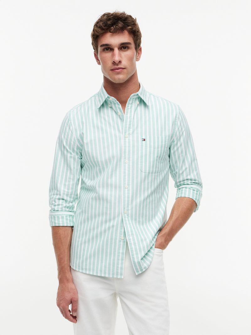 Regular Fit Stripe Oxford Shirt